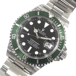 ロレックス ROLEX サブマリーナー ファット4　ビックスイス 16610LV グリーン ステンレススチール 腕時計 メンズ 中古