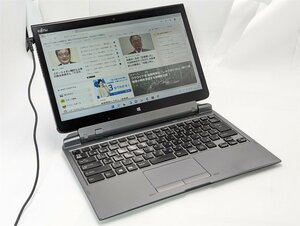 1円～ タブレット 13.3型 富士通 ARROWS Tab Q736/P 中古 第6世代Core i5 高速SSD 無線Wi-Fi Bluetooth webカメラ Windows11 Office 保証付