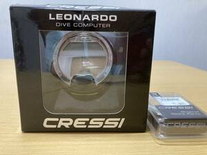 【新品未使用品】CRESSI-SUB（クレッシーサブ） LEONARDO（レオナルド） ダイブコンピューター BK/GRN【限定カラー】