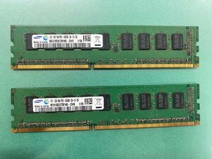 SAMSUNG M391B2873FH0-CH9 PC3-10600E-09-10-D0 DDR3-1333MHz ECC CL9 240-Pin DIMM Memory DIMM 1GB×2枚組 デスクトップ用メモリ