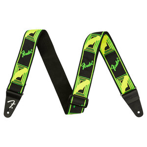 フェンダー Fender Neon Monogrammed Strap Green/Yellow ギターストラップ