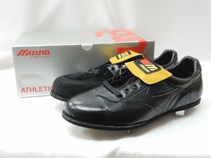 レア【未使用】MIZUNO ミズノ Run Bird 野球 スパイク ブルックリン 2KW-17601 当時物 デッドストック ピッチャー 25.5cm ブラック レザー