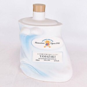 1円～★大阪府内発送限定★サントリー 山崎 ハワイアン オープン 1998 陶器ボトル ※ 750ml/1,288g 43% ウイスキー SUNTORY C310495