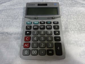 【CASIO 電卓 JF-100EV】中古 カシオ 計算機 レトロ 動作確認済 事務用品 精密機器【B6-3③】0412