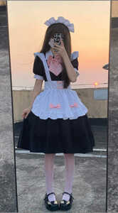 【萌】ワンピース メイド 服 ロリータ 学園祭 ハロウィン お祭り イベント コスプレ衣装