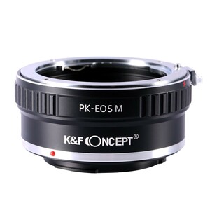K&F Concept レンズマウントアダプター KF-PKEM (ペンタックスKマウントレンズ → キャノンEF-Mマウント変換）