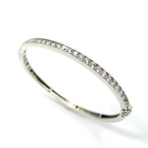 JUSTIN DAVIS ジャスティンデイビス ブレスレット SBJ837 SUPERB STONE BANGLE Lサイズ クリアストーン バングル SV925 28007063