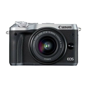 中古 １年保証 美品 Canon EOS M6 レンズキット 15-45mm IS STM シルバー