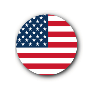 缶バッチ 44mm （アメリカ） アメリカ国旗 星条旗 American USA 雑貨 AMERICA アメリカン 米軍