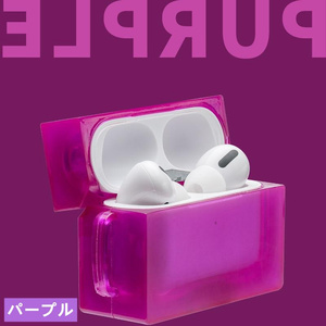 AirPodsケース AirPods proカバー スクエア型 耐衝撃 おしゃれ かわいい カラビナ 保護ケース ケース カバー