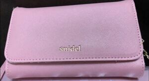 snidel 三つ折財布 スマホショルダー