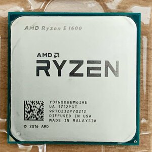 AMD Ryzen 5 1600 3.2GHz 6コア12スレッド Socket AM4 PCパーツ【中古】