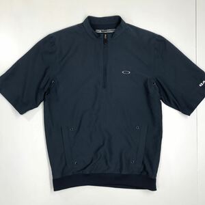 OAKLEY オークリー　半袖ブルゾン　プルオーバー　ハーフジップ　ゴルフウェア　GOLF メンズ　SMサイズ　34-101a