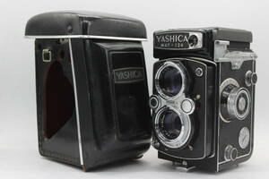 【訳あり品】 ヤシカ Yashica MAT-124 Yashinon 80mm F3.5 ケース付き 二眼カメラ v106