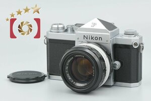 【中古】Nikon ニコン F アイレベル 後期 シルバー + NIKKOR-S.C Auto 50mm f/1.4