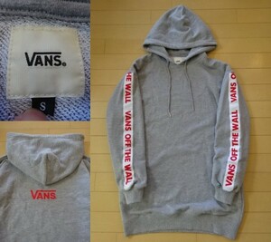 【VANS】WOMENS ワンピース パーカー グレー SIZE:SMALL (バンズ,ヴァンズ)