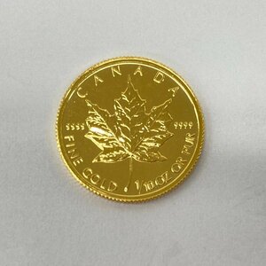 K24IG　カナダ　メイプルリーフ金貨　1/10oz　1992　総重量3.1g【CEAM9055】