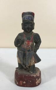 官吏か神様か！／[二十年以上前、中国で買った清代の木彫]／中国仏教／中国の神像