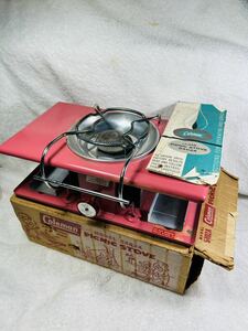 美品　コールマン model 5402A picnic stove の出品。オリジナルの箱と取り扱い説明書付