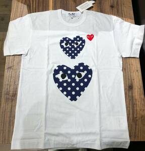 COMME des GARCONS PLAY　白Tシャツ　メンズXLサイズ　AZ-T238