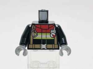 【新品未使用】レゴ　LEGO　ミニフィグ　トルソー　ボディ　63　消防　レスキュー　