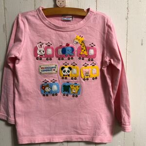 ミキハウス .長袖Tシャツ .110.アップリケ