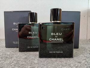 13302-01★未使用品★CHANEL/シャネル ブルードゥシャネル パルファム 2本セット 100ml★