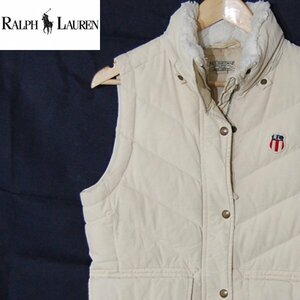 ポロジーンズカンパニーラルフローレン POLO JEANS COMPANY RALPH LAUREN■ダウンベスト■L■ベージュ系 ※NK4328292