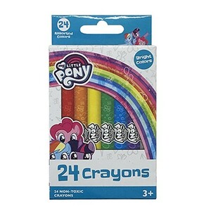 マイリトルポニー くれよん 24色セット 14588 My little pony クレヨン crayons おえかき 塗り絵 工作 女の子 キャラクター グッズ