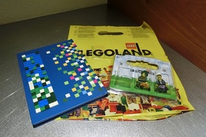 レゴランド【希少】限定レゴノート＆限定フィグ2個　LEGO　LAND　開封品　LEGO　日記　