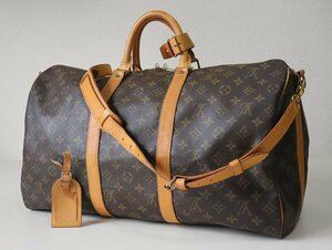 1円～* LOUIS VUITTON ◆ キーポル バンドリエール 50 ボストンバッグ 旅行鞄 モノグラム ルイヴィトン ◆ZZ1