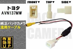 トヨタ純正 NHDT-W59G 対応 イクリプス ECLIPSE AVN137MW 社外ナビ 市販ナビ RCA 接続 変換 リアカメラ ハーネス 配線 コード ケーブル