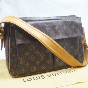 USED品・保管品 Louis Vuitton ルイヴィトン M51163 ヴィバシテGM モノグラム AR0024 ショルダーバッグ ゴールド金具 保存袋付き