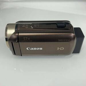 ☆【Canon/キヤノン】動作品 iVIS HF R52 ブラウン ビデオカメラ バッテリー 充電器付き 2014年製 美品