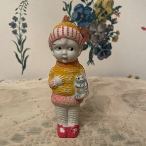 ヴィンテージ ビスク ドール 人形 陶器 レトロ アンティーク ビンテージ 日本製