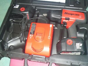 Snap-on スナップオン 充電式 コードレス 電動インパクト CDJ6850R 18V 中古品 外観良好♪ Power Tools Cordless Impact Wrench