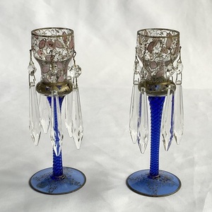 超レア！　リキュールグラス　ワイングラス　装飾付　２客ペアセット