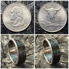 アメリカ50州記念コインリング アメリカンリング モンタナ州 指輪 コイン