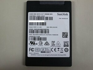 中古品 2個セット SanDisk X400 SD8TB8U-256G-1016 SSD 256GB SATA 7mm PCパーツ 中古正常動作品