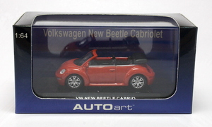 AUTOart オートアート 1/64 VOLKSWAGEN NEW BEETLE CABRIOLET 2002(SUNDOWN ORANGE)