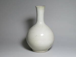 【李朝/高麗 特集出品】李朝白磁瓶　朝鮮古陶磁器/李朝時代 朝鮮美術lot:3237