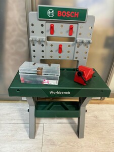 【美品】おもちゃBOSCH ワークベンチ 工具セット おままごと ボッシュ ミニワークベンチ 知育玩具 子供用 送料1600円