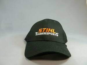 送料無料! スチール ロゴ　キャップ 帽子　STIHL TIMBERSPORTS BASEBALL CAP （正規品） ブラック