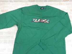 良品! XLARGE/エクストララージ カモ スタンダード ロゴ ロンＴ/長袖Tシャツ XLサイズ 【6333y1】