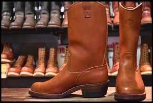 【8.5E DEAD 旧ロゴ 95年】WESCO ウエスコ カスタムウエスタンボス ブーツ 赤茶 モリソン ダブルレザーソール プルオン ペコス HOPESMORE