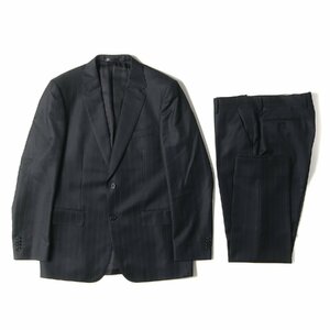 Paul Smith ポールスミス Ermenegildo Zegna テーラードジャケット スラックス / スーツ セットアップ ネイビー ブラック系 XL 日本製