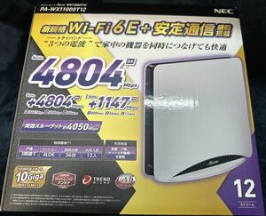 NEC Aterm WX11000T12 WiFi ルーター Wi-Fi 6E Wi-Fiホームルータ ［Wi-Fi 6E］対応