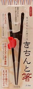 イシダ 日本製 矯正箸 きちんと箸 おとな用 21cm 右利き