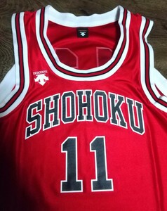 値下げ交渉 スラムダンク 湘北高校 #11 流川楓DESCENTE ユニフォーム 検) SLAM DUNK SHOHOKU THE FIRST DUNK MOVIE RUKAWA OFFICIAL JERSEY