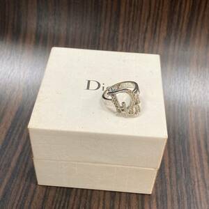 Christian Dior クリスチャンディオール アクセサリー 小物 指輪 リング ラインストーン ロゴ ファッション 箱付き レディース おしゃれ
